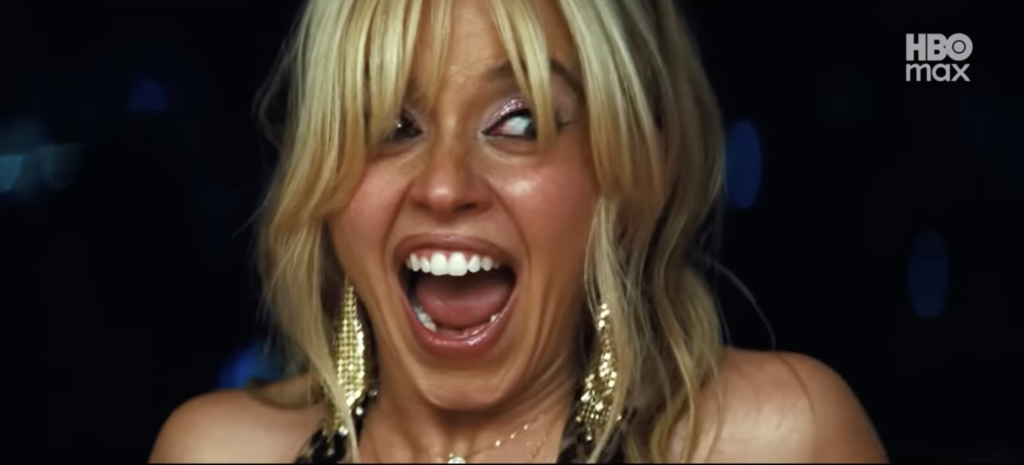 Cassie Howard screaming in Euphoria Season 3 Episode 4 "Kitty Likes to Dance.